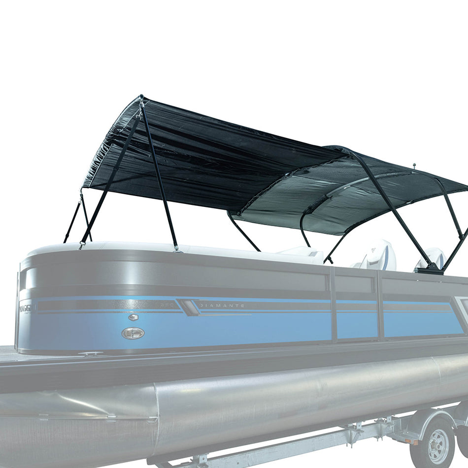 Rallonge Bimini SureShade pour Bimini électrique - Quincaillerie chromée de 7 pi avec toile noire [2022002186]