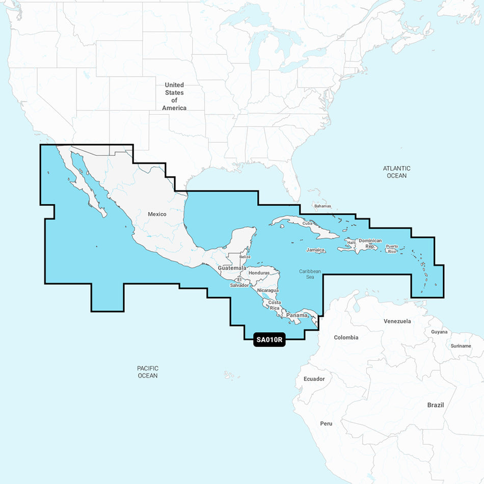 Navionics NASA010R - Amérique centrale Caraïbes - Navionics+ [010-C1459-30]