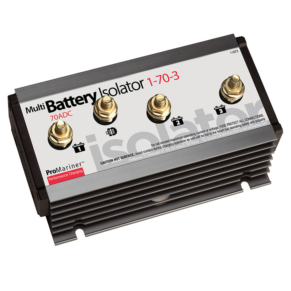 Répartiteur de batterie ProMariner - 1 alternateur - 3 batteries - 70 AMP [11073]