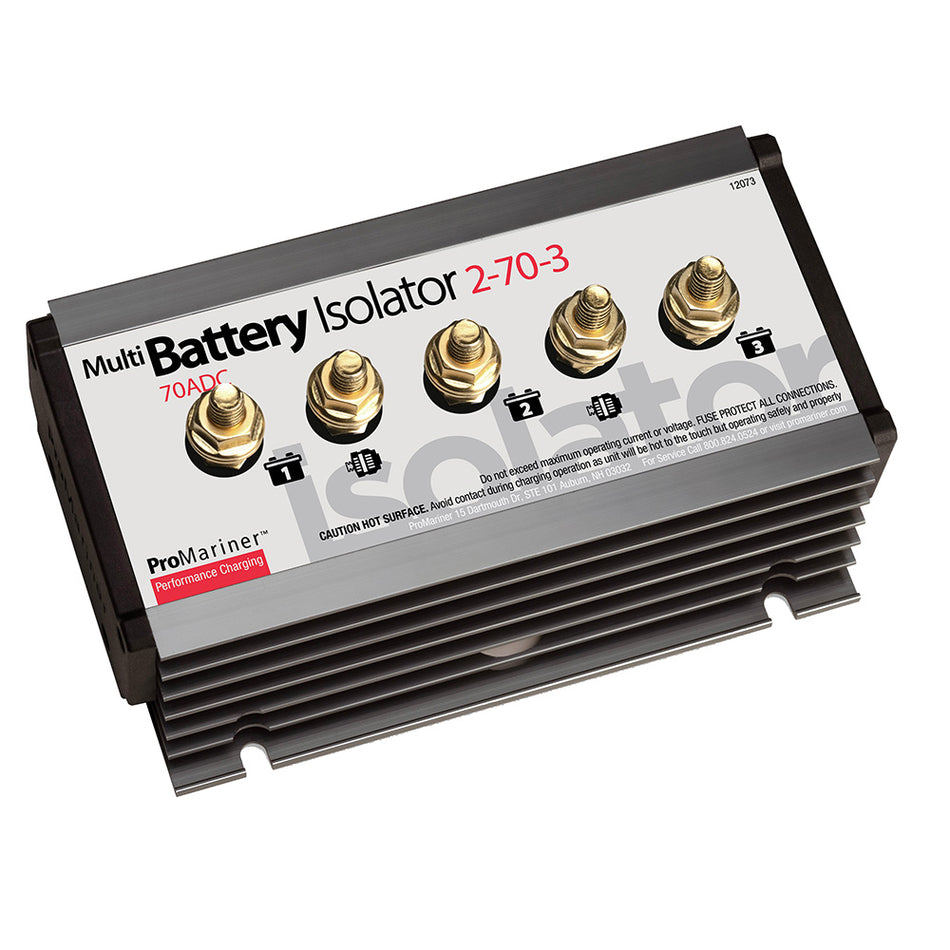 Répartiteur de batterie ProMariner - 2 alternateurs - 3 batteries - 70 AMP [12073]