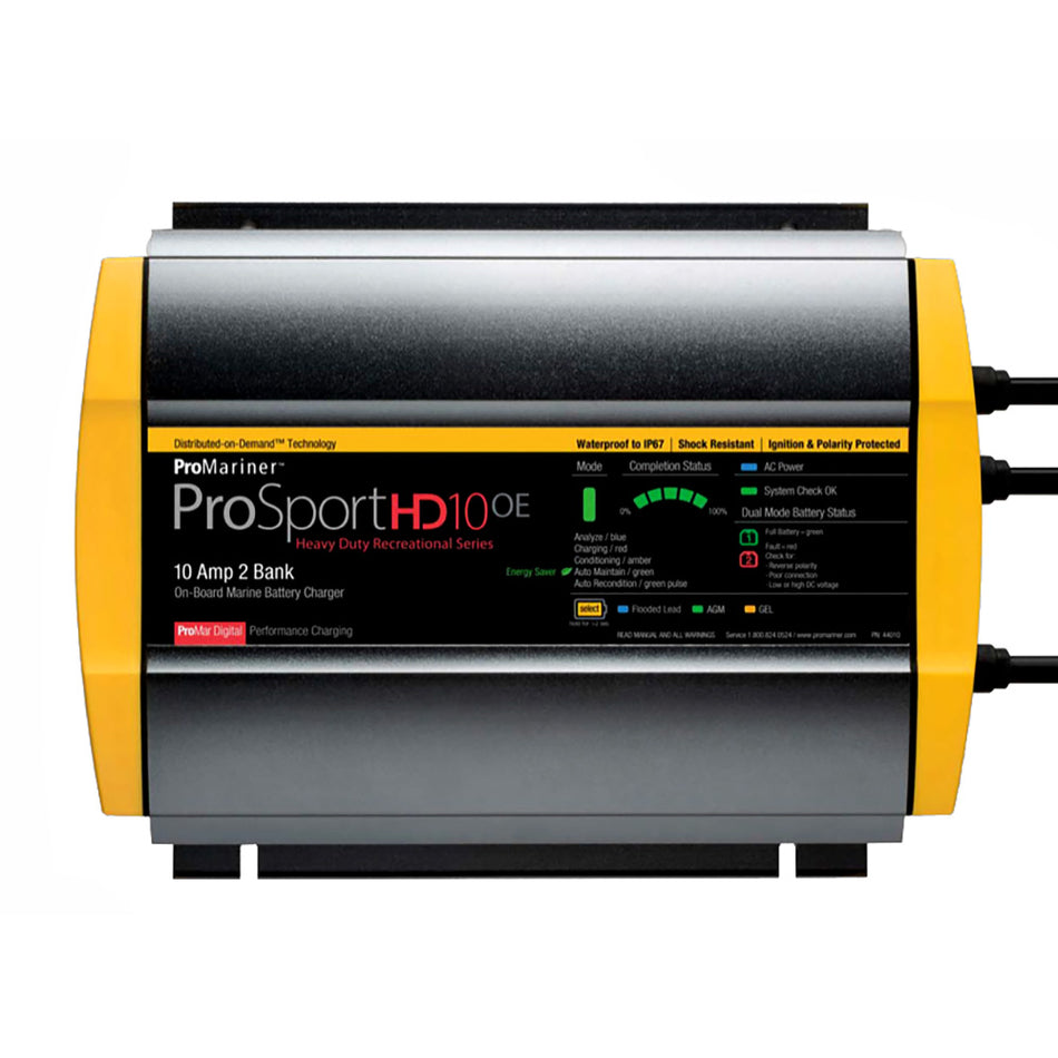 Chargeur de batterie ProMariner ProSportHD 10 Gen 4 - 10 A - 2 batteries [44010]