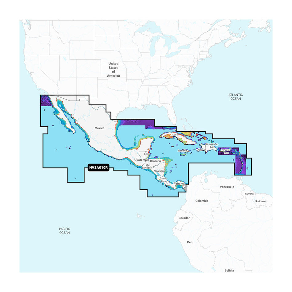 Garmin Navionics Vision+ NVSA010R Amérique centrale Caraïbes [010-C1451-00]