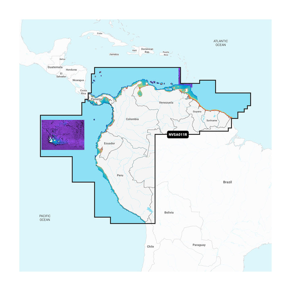 Garmin Navionics Vision+ NVSA011R Amérique du Sud (Nord) [010-C1452-00]