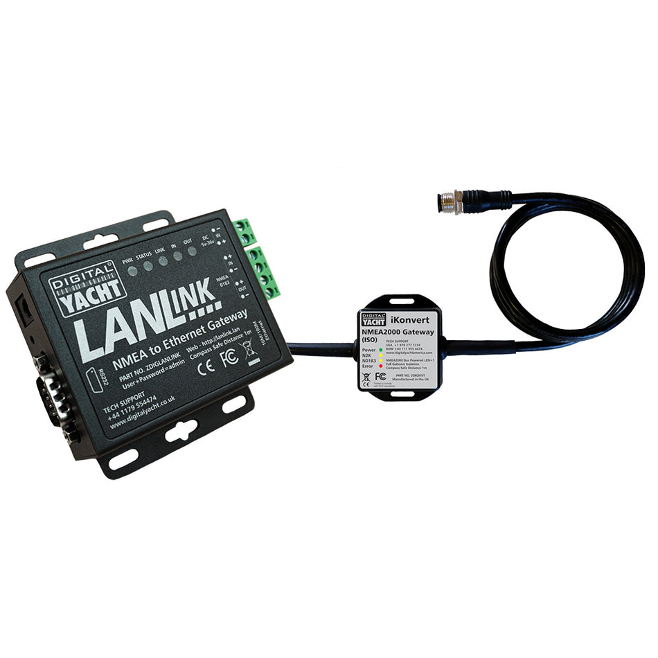 Passerelle LANLink NMEA 2000 vers Ethernet de Digital Yacht [ZDIGLANNLN2K]