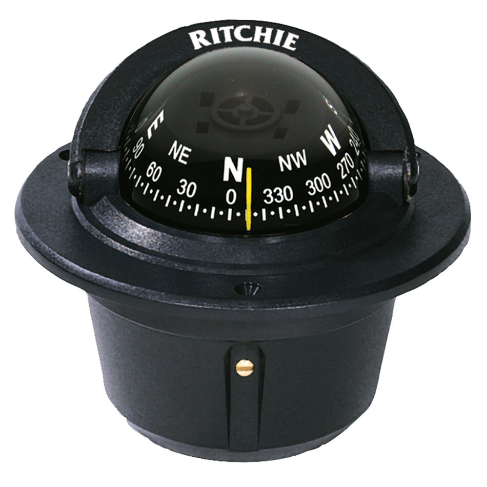 Boussole Ritchie F-50 Explorer - Montage encastré - Noir [F-50]