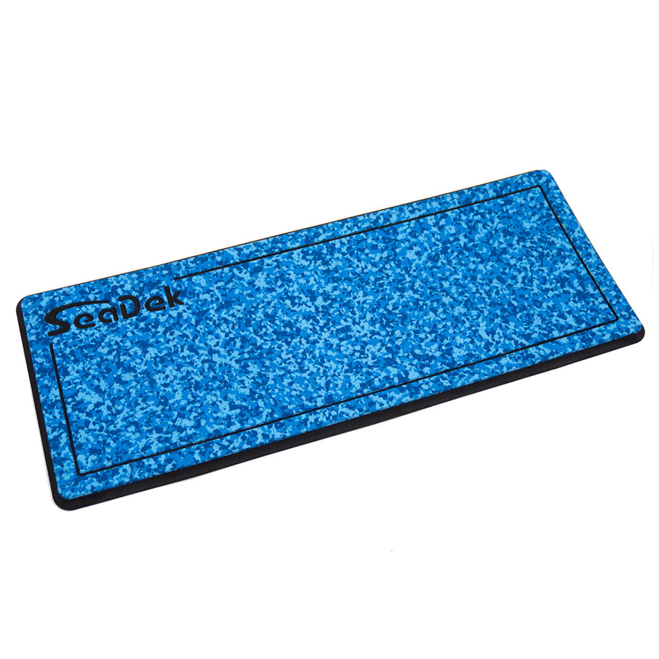 Coussin de barre double densité SeaDek 14 x 36" 20 mm avec logo SeaDek - Texture brossée - Aqua Camo/Noir (355,6 mm x 914,4 mm x 20 mm) [37925-81119]