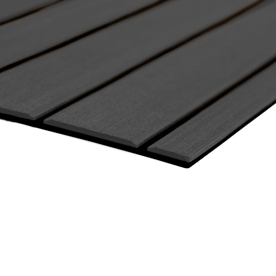 Feuille complète de teck SeaDek 40" x 80" 6 mm - Texture brossée - Gris foncé/noir (1 016 mm x 2 032 mm x 6 mm) [32279-80067]