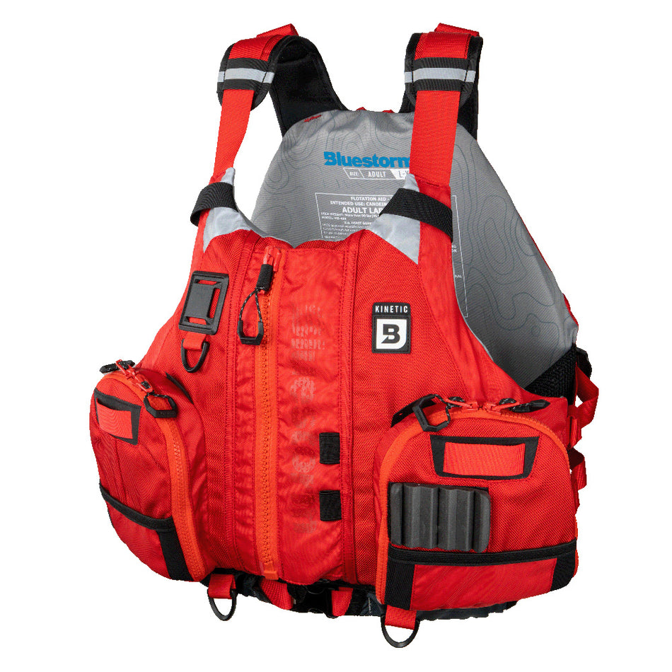 Gilet de pêche en kayak Bluestorm Kinetic - Nitro Red - S/M [BS-409-RED-S/M]