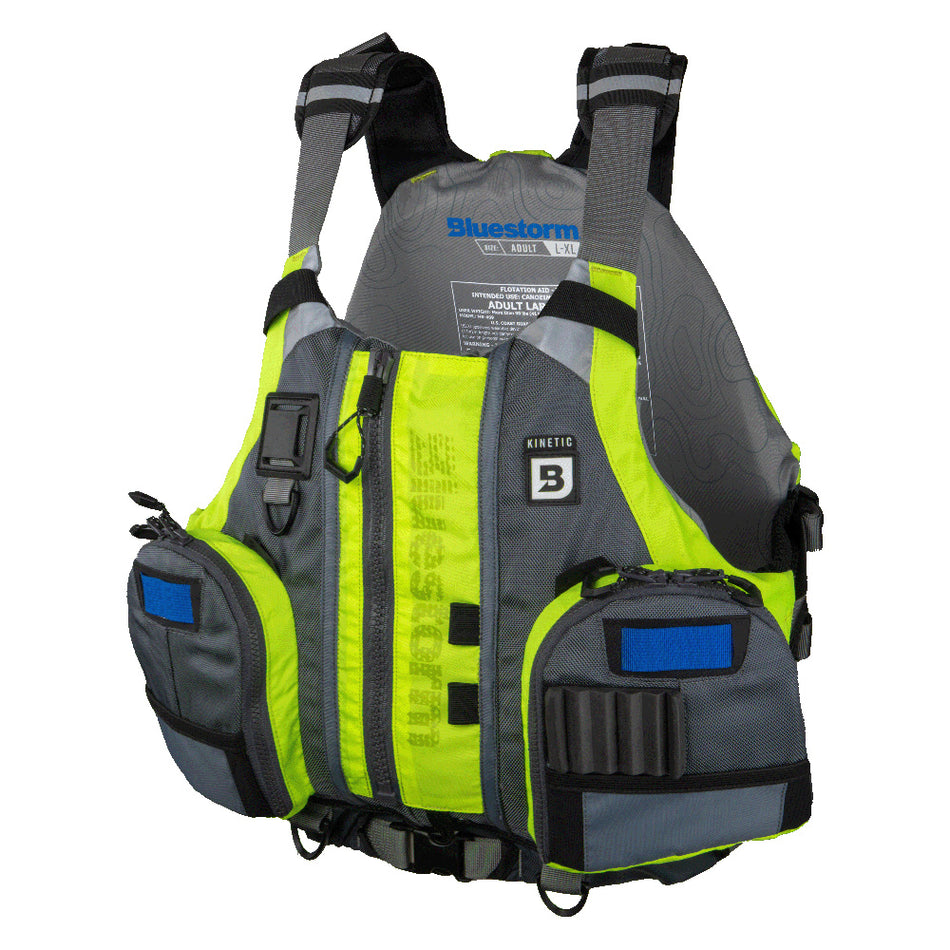 Gilet de pêche en kayak Bluestorm Kinetic - Haute visibilité - S/M [BS-409-HVS-S/M]