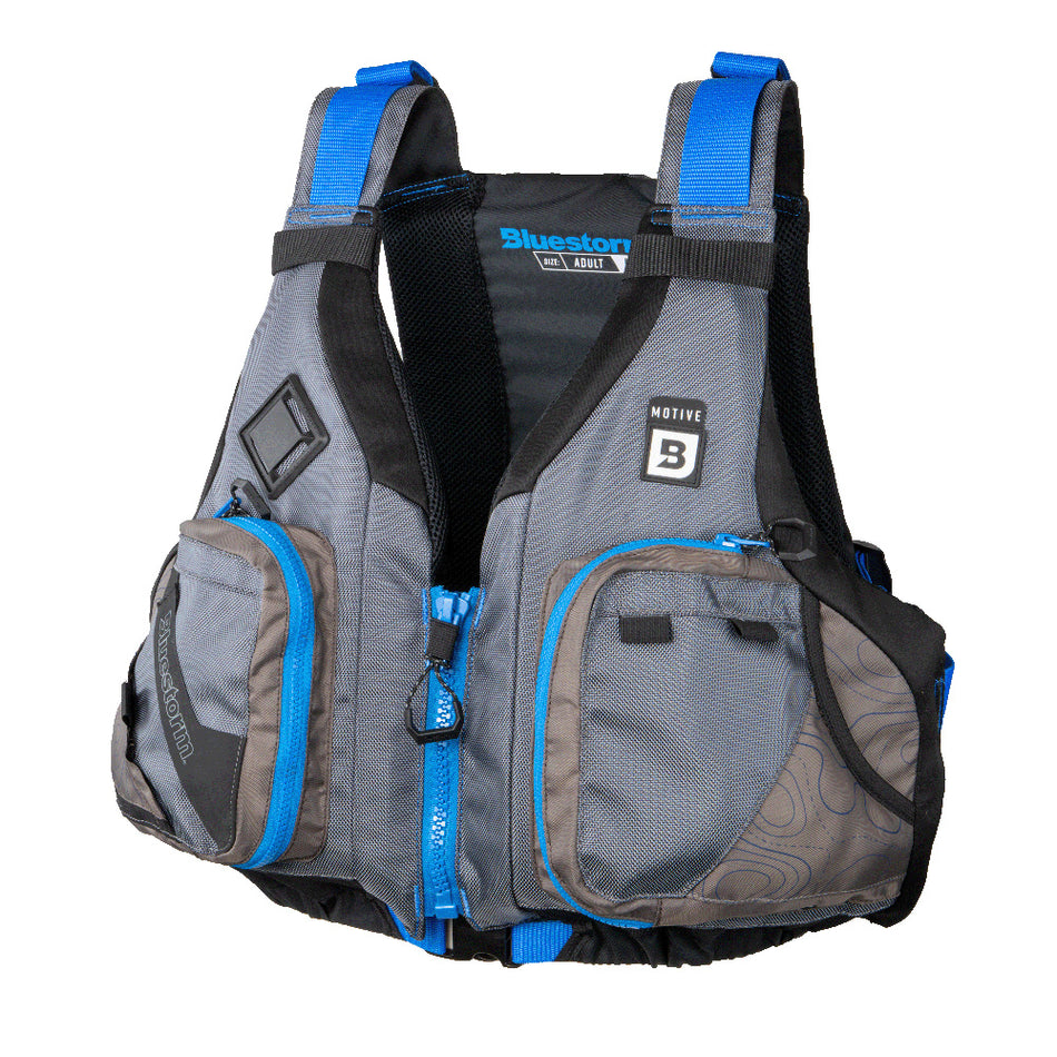 Gilet de pêche en kayak Bluestorm Motive - Bleu foncé - L/XL [BS-248-TPE-L/XL]