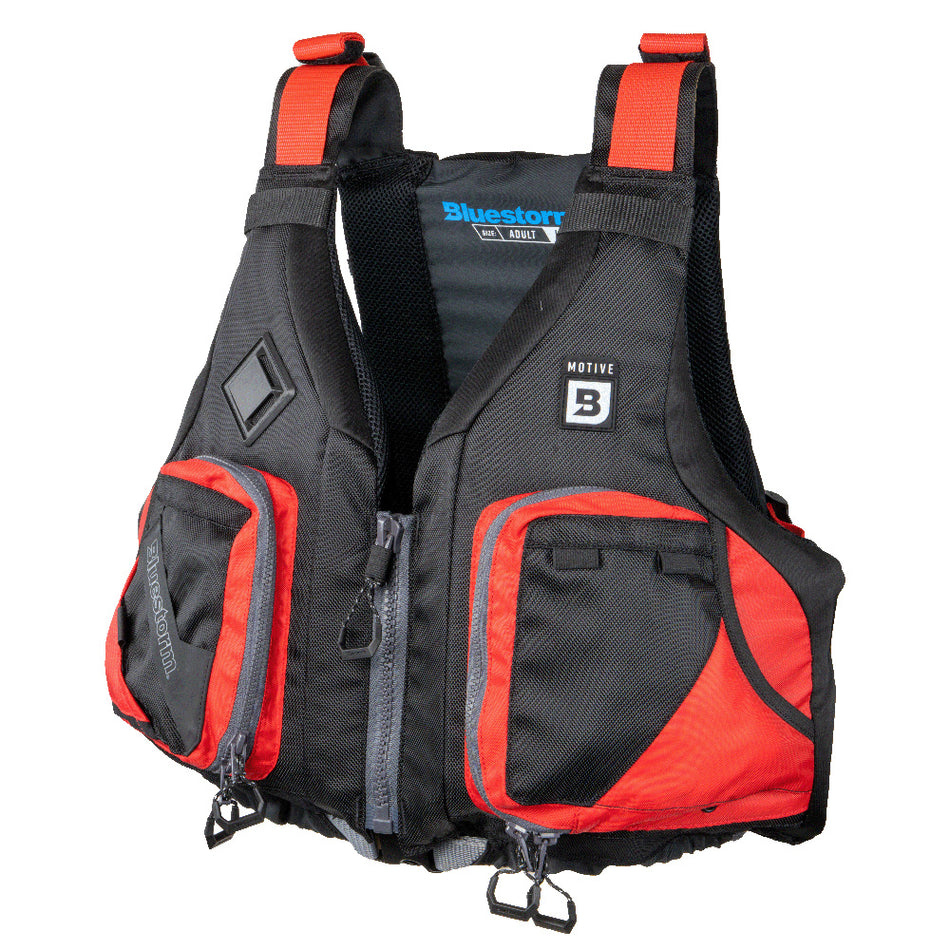 Gilet de pêche en kayak Bluestorm Motive - Nitro Red - S/M [BS-248-RDD-S/M]