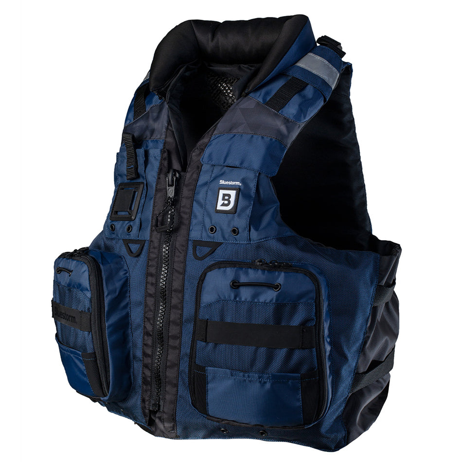 Gilet de sauvetage de pêche pour adulte Bluestorm Classic - Bleu profond - S/M [BS-70B-NAV-S/M]