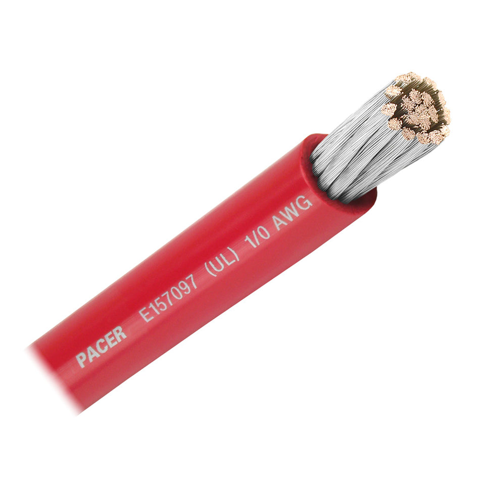 Câble de batterie Pacer Red 1/0 AWG - 50' [WUL1/0RD-50]