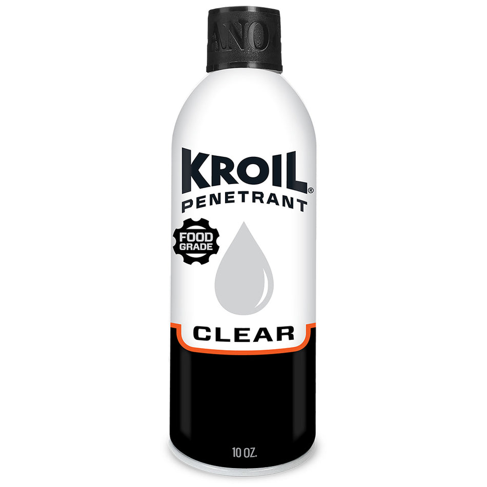 Huile pénétrante transparente de qualité alimentaire Kroil - Aérosol - Canette de 10 oz [CKS102]