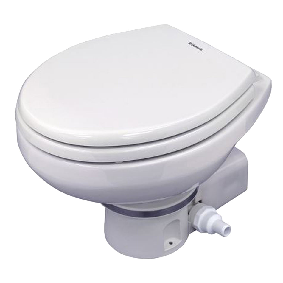 Toilettes électriques macératrices Dometic MasterFlush MF 7160 blanches avec base Orbit - Eau brute - 24 V [304716002]