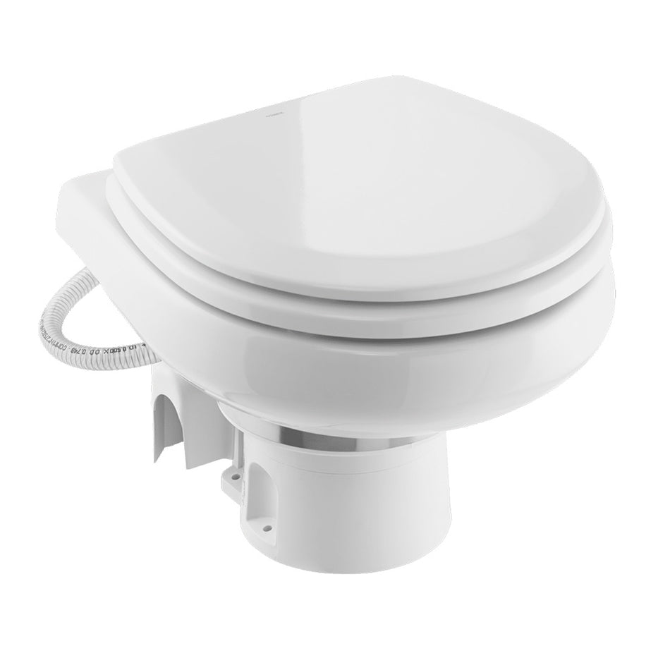 Toilettes électriques macératrices Dometic MasterFlush 7260 blanches avec base Orbit - Eau brute - 12 V [9610007285]