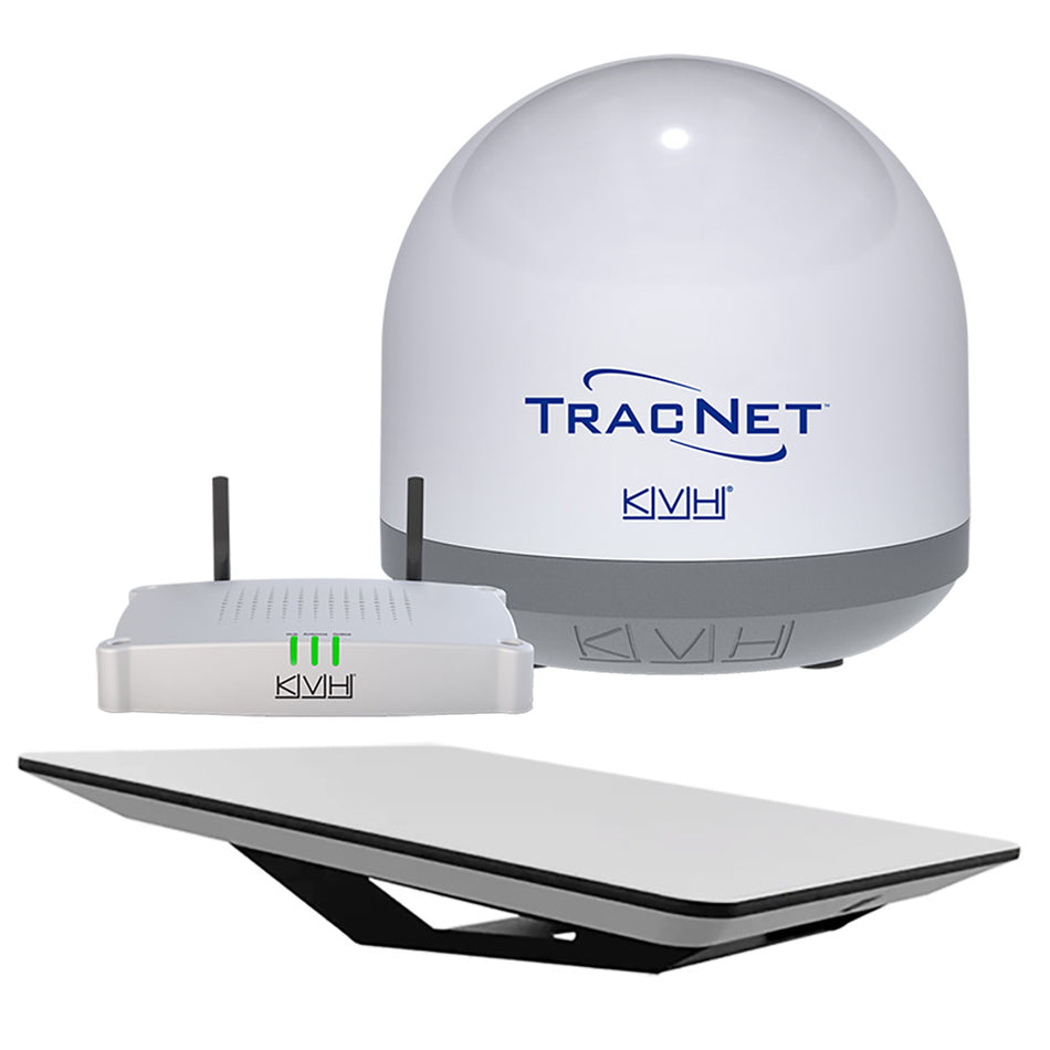 Kit de terminal à écran plat KVH HP Starlink avec terminal compact Coastal Pro 5G/WiFi TracNet avec concentrateur TracNet [72-1048/01-0465]