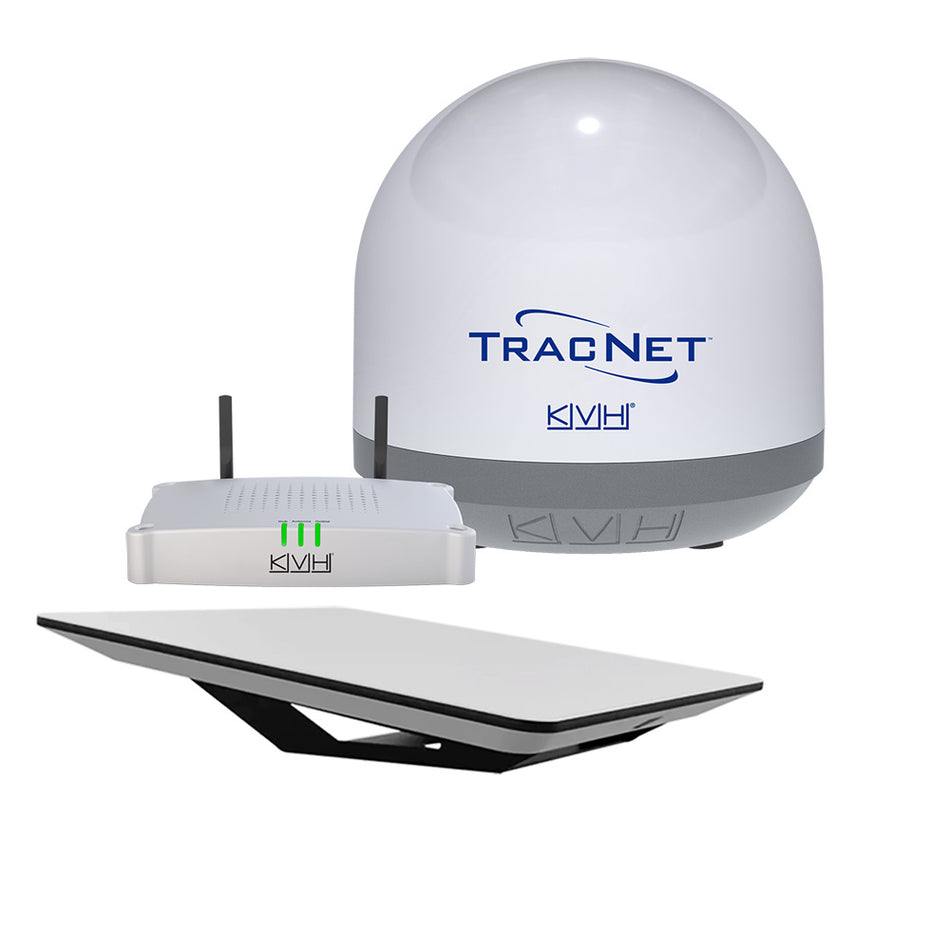 Kit de terminal à écran plat KVH HP Starlink sans adaptateur Ethernet de routeur avec terminal compact TracNet Coastal Pro 5G/WiFi [72-1048-OEM/01-0465]