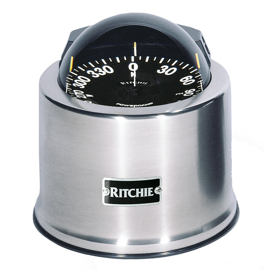 Boussole GlobeMaster Ritchie SP-5-C - Montage sur piédestal - Acier inoxydable - 12 V - Carte à 5 degrés [SP-5-C]