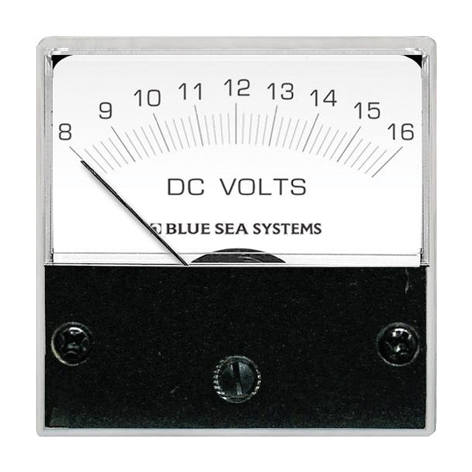 Voltmètre analogique micro-CC Blue Sea 8028 - Face 2", 8-16 volts CC [8028]