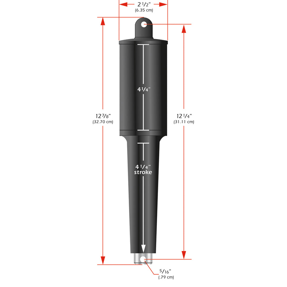 Actionneur à usage intensif Lenco 102XD - 24 V - Course de 4-1/4 po - Quincaillerie de 5/16 po [15067-001]