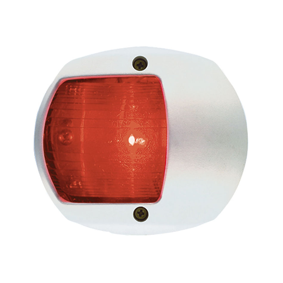 Feu latéral à LED Perko - Rouge - 12 V - Boîtier en plastique blanc [0170WP0DP3]