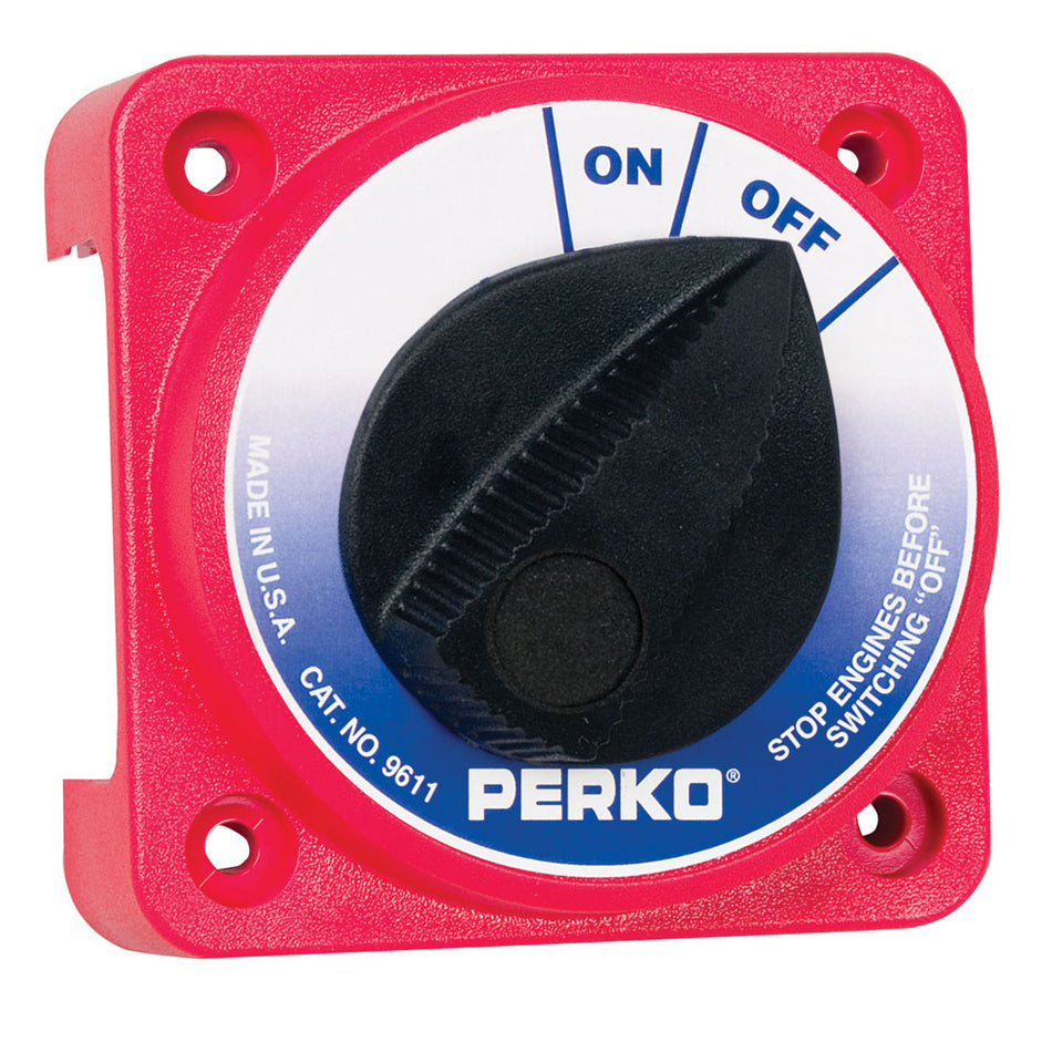 Interrupteur de déconnexion de batterie principal compact pour usage moyen Perko 9611DP [9611DP]