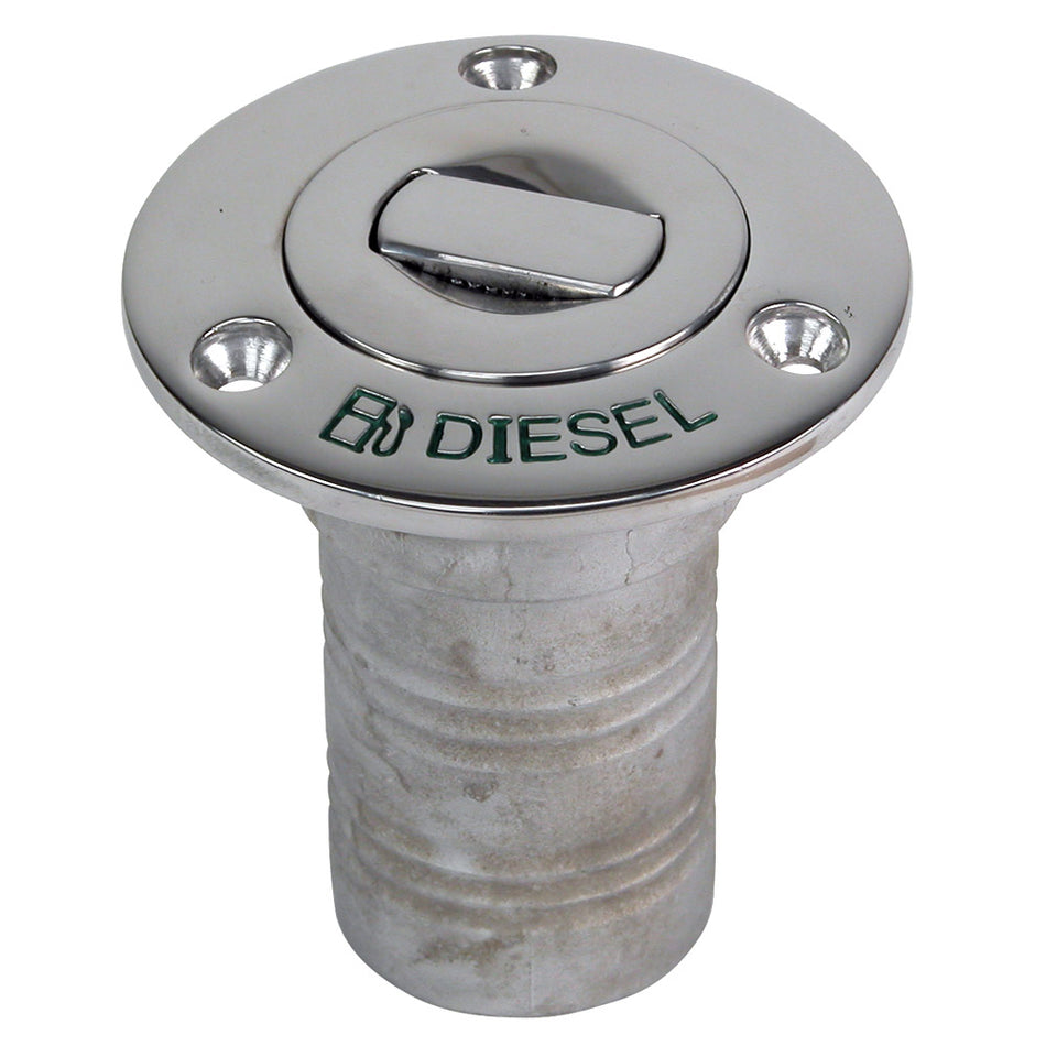 Remplissage de pont à poussée Whitecap Bluewater - Tuyau de 1-1/2" - Diesel [6994CBLUE]