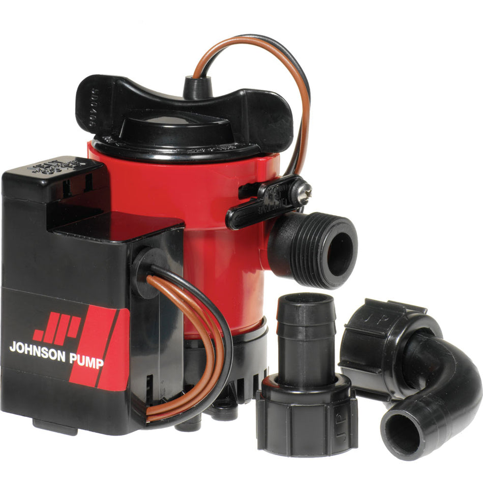 Pompe de cale automatique Johnson Pump 500 GPH 3/4" 12 V avec interrupteur magnétique [05503-00]