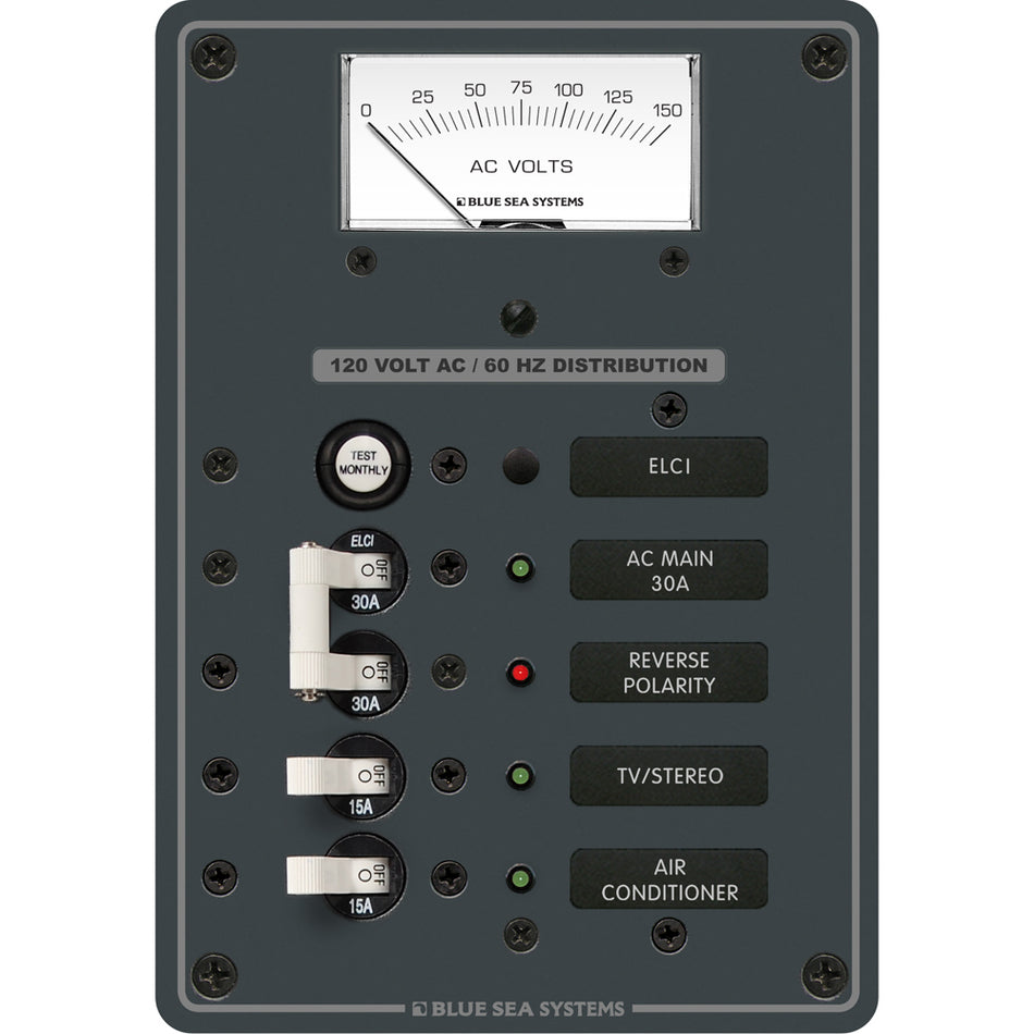 Panneau de protection GFCI ELCI Blue Sea 8102 AC 2 positions [8102]