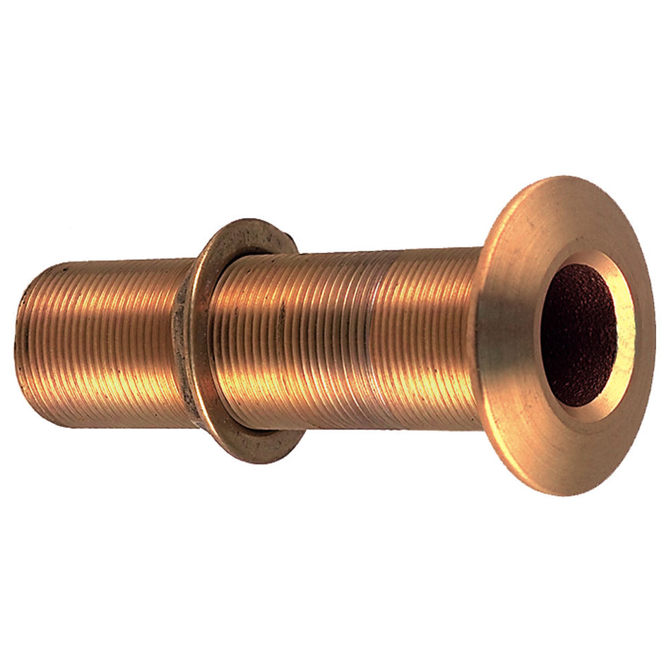 Raccord traversant Perko 3/4" avec filetage de tuyau en bronze extra long - Coque max. 5" d'épaisseur [0348DP5PLB]