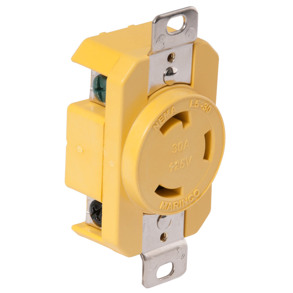 Prise Marinco 305CRR 30A - Jaune - 125V [305CRR]