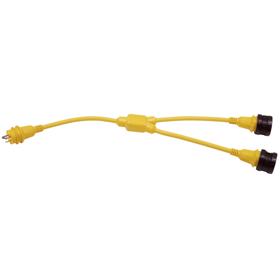 Adaptateur en Y Marinco, verrouillage 2-30 A vers verrouillage 30 A [157AY]