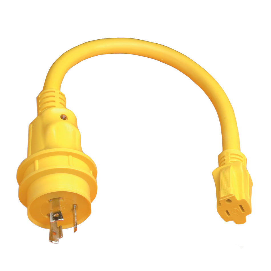 Adaptateur Marinco Pigtail - 15 A femelle vers 30 A mâle [105SPP]