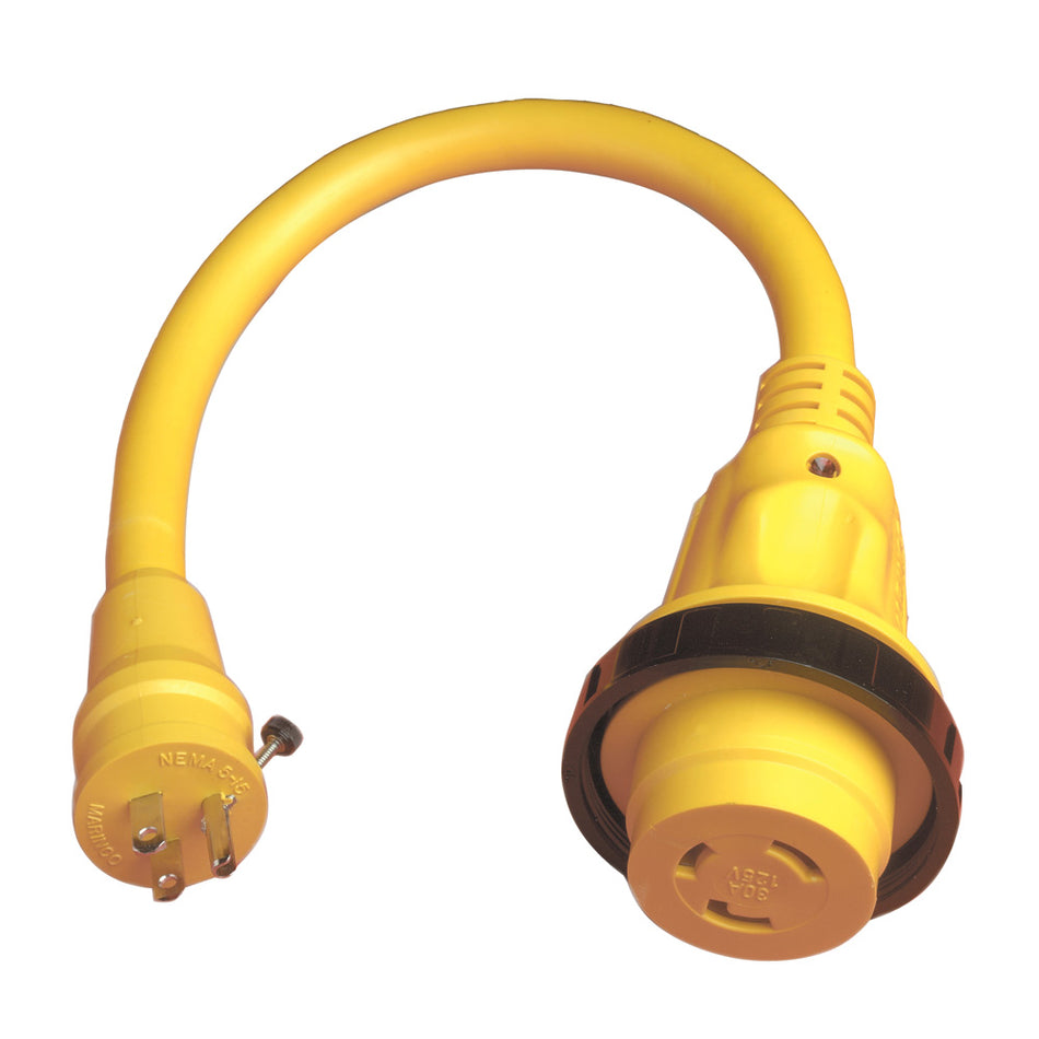 Adaptateur Marinco Pigtail Plus - 30 A femelle vers 15 A mâle [104SPP]