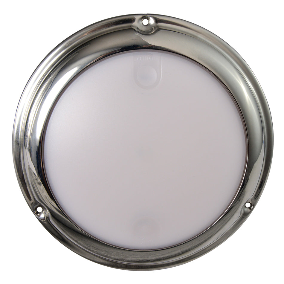 Lumitec TouchDome - Plafonnier - Finition SS polie - Gradation bicolore blanc/rouge [101098]