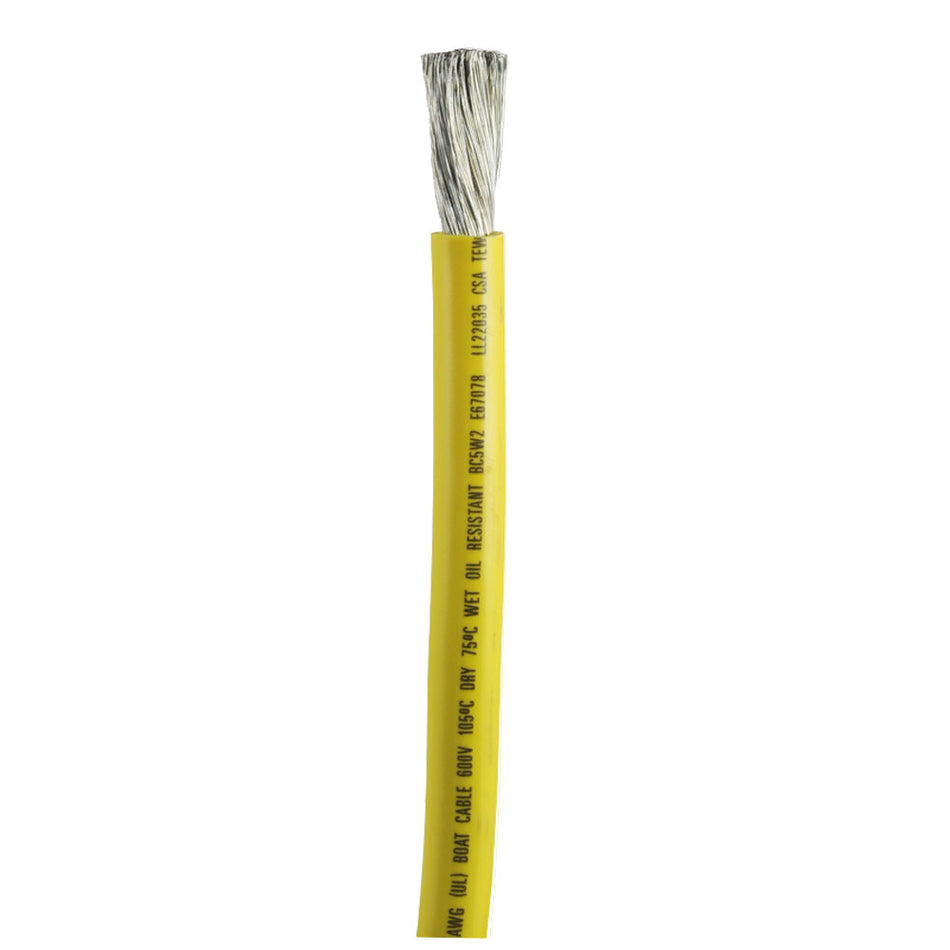 Câble de batterie Ancor jaune 2/0 AWG - Vendu au pied [1179-FT]