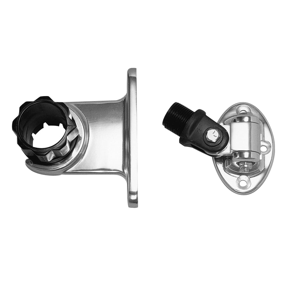 Support de montage d'antenne standard Rupp avec base à 4 voies et collier de 1,5" [PAK-0001]