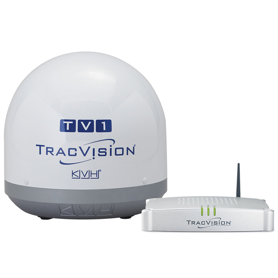 KVH TracVision TV1 avec concentrateur TV compatible IP LNB à sortie unique universel linéaire [01-0366-02]