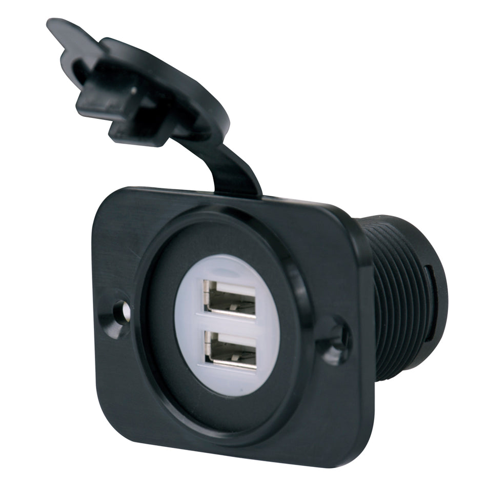 Prise de chargeur double USB Marinco SeaLink Deluxe [12VDUSB]