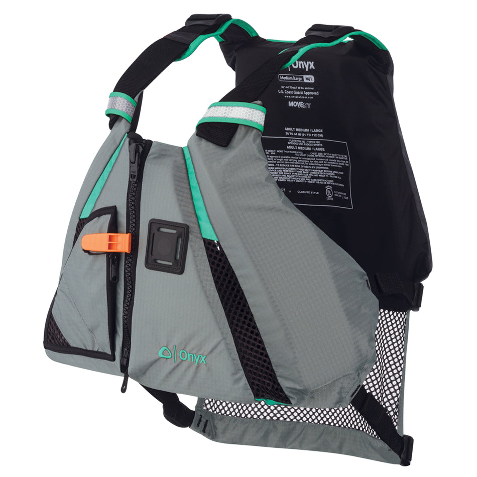 Gilet de sauvetage Onyx MoveVent Dynamic Paddle Sports - XS/SM - Aqua [122200-505-020-15]