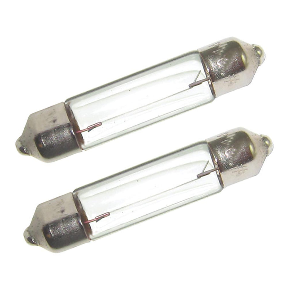 Ampoules Festoon à double culot Perko - 12 V, 10 W, 0,74 A - Paire [0070DP0CLR]