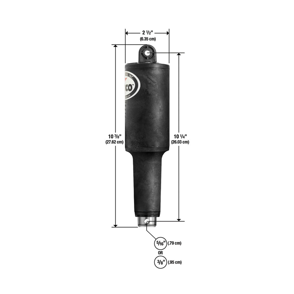 Actionneur court pour usage intensif Lenco 101XDS - 12 V - Course de 2-1/4 po avec quincaillerie de 5/16 po [15057-001]