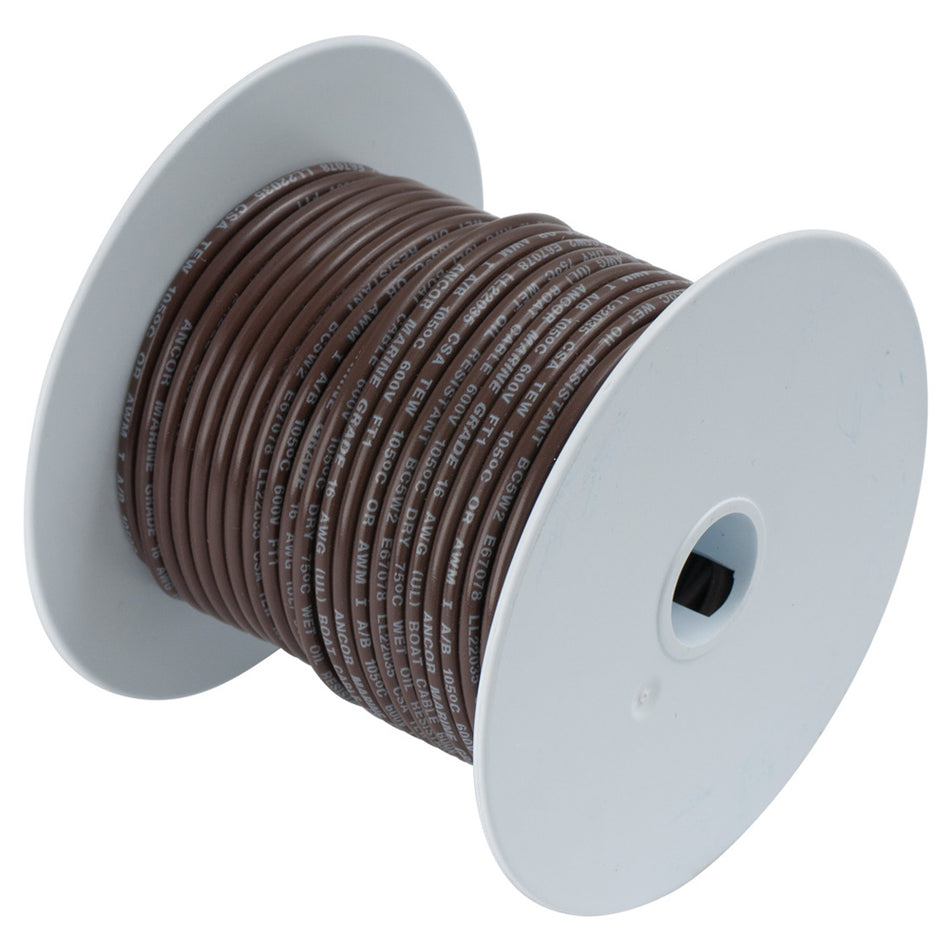 Fil de cuivre étamé Ancor Brown 14AWG - 100' [104210]