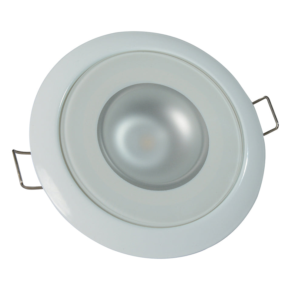 Lumitec Mirage Flush Mount Down Light Spectrum RGBW - Boîtier blanc [113127]