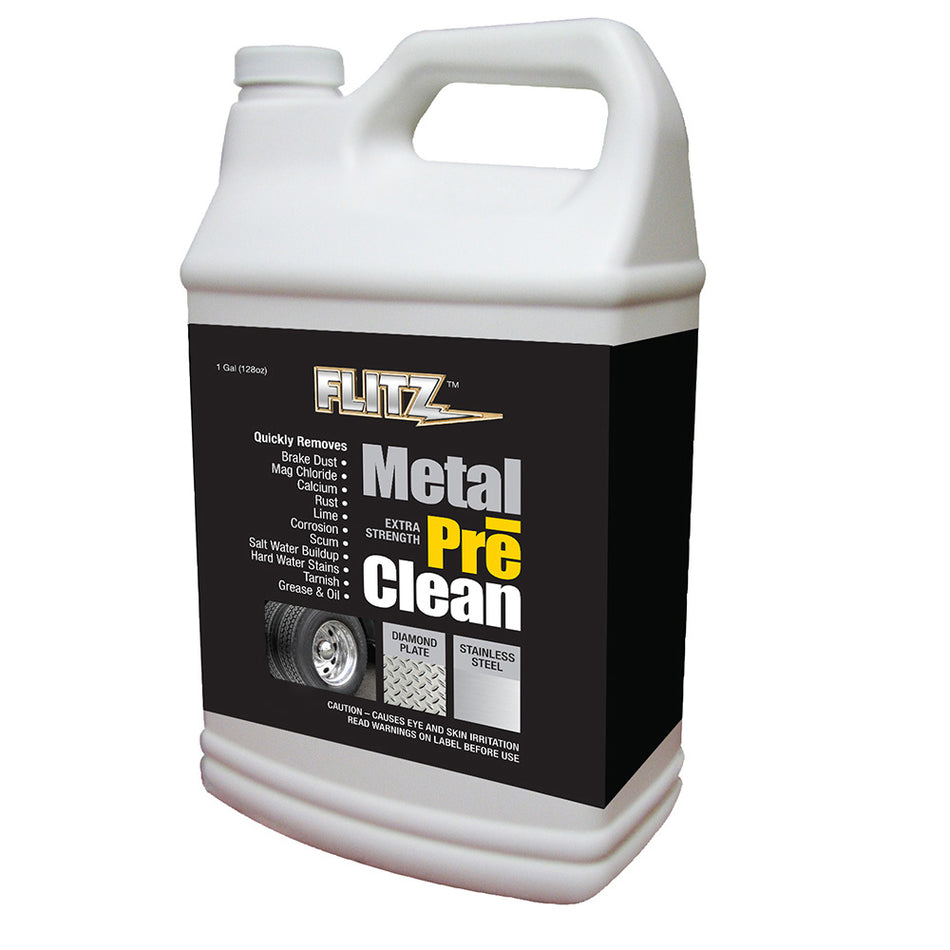 Flitz Metal Pre-Clean - Tous métaux, y compris l'acier inoxydable - Recharge d'un gallon [AL 01710]