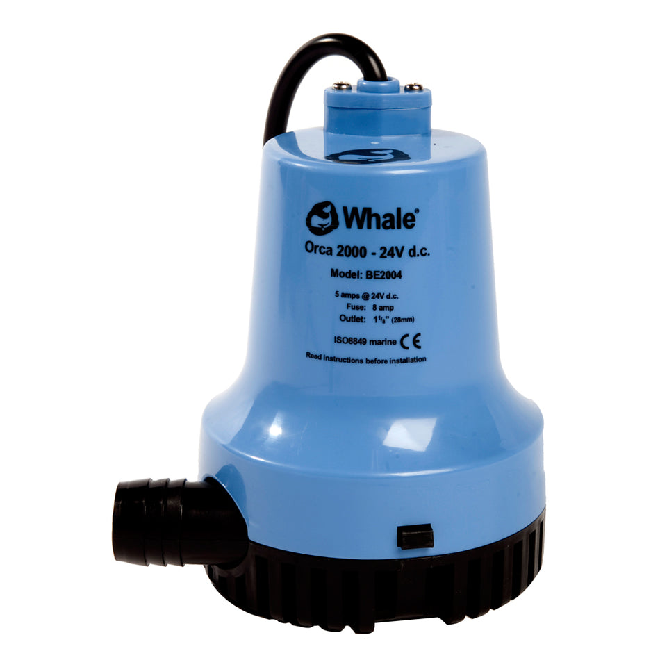 Pompe de cale submersible Whale Orca 2000 GPH 12 V [BE2002]