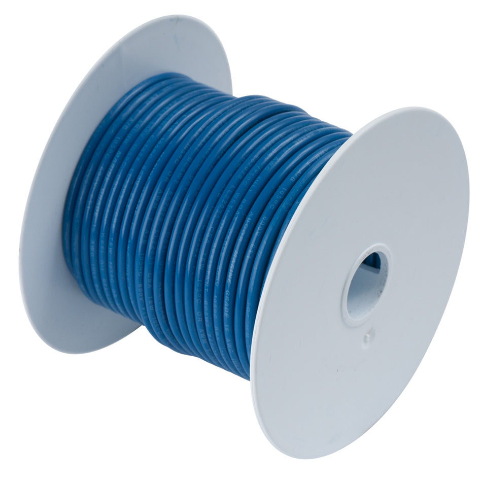 Fil de cuivre étamé bleu foncé Ancor 18 AWG - 35' [180103]