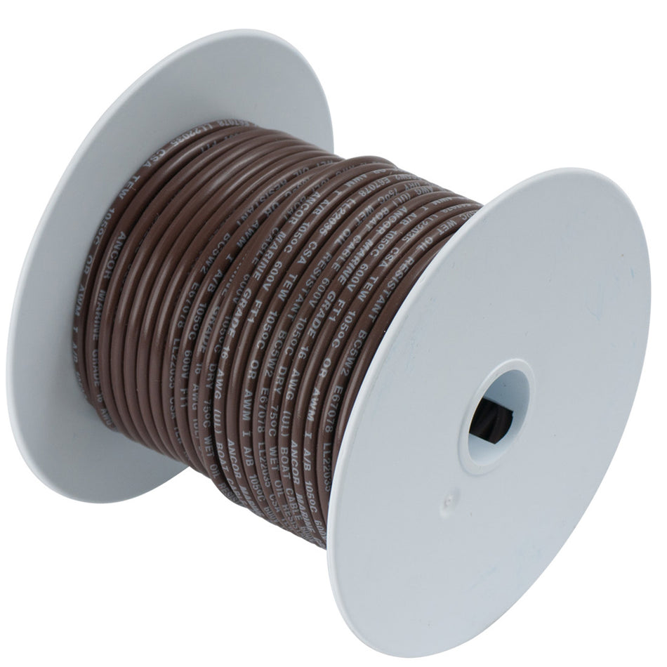 Fil de cuivre étamé Ancor Brown 18 AWG - 500' [100250A]