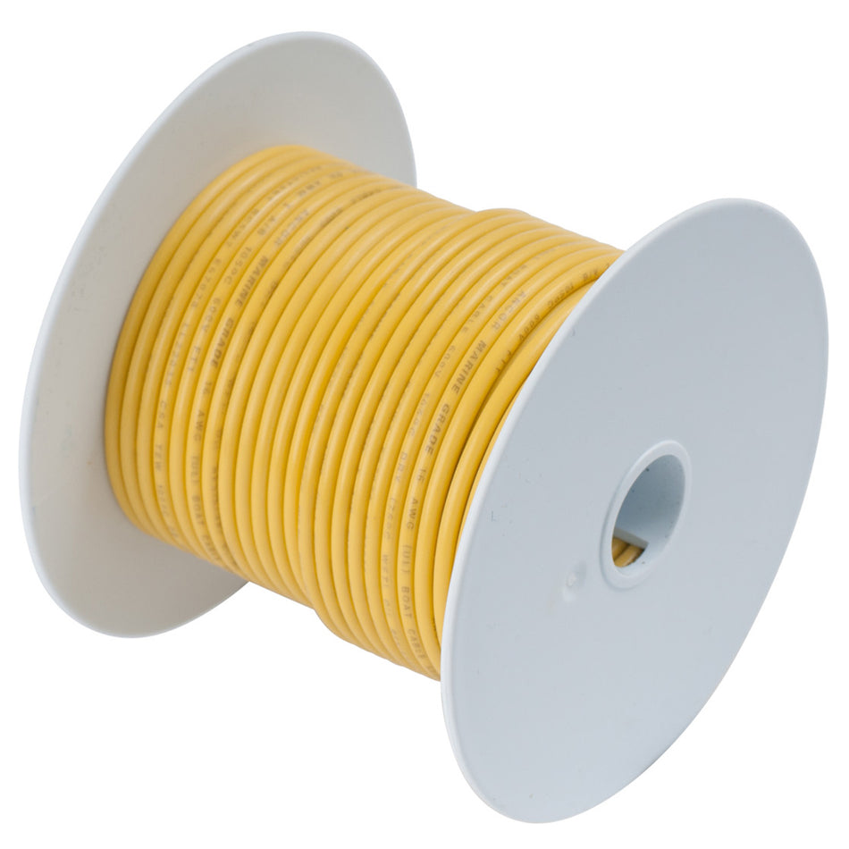 Fil de cuivre étamé jaune Ancor 18 AWG - 35' [181003]